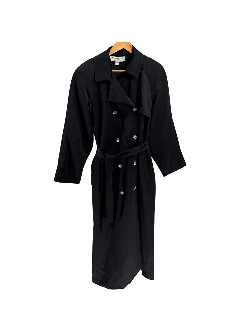 Vintage 80s Geoffrey Beene Jeweled Evening Trench Coat